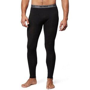 NEW 32 Degrees Heat Men's L Base Layer Pant 2PK Black Polyester Blend G1616